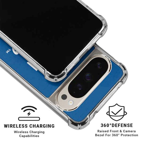 MLB Kansas City Royals - Solid Distressed Pixel 9/9 Pro Clear Case